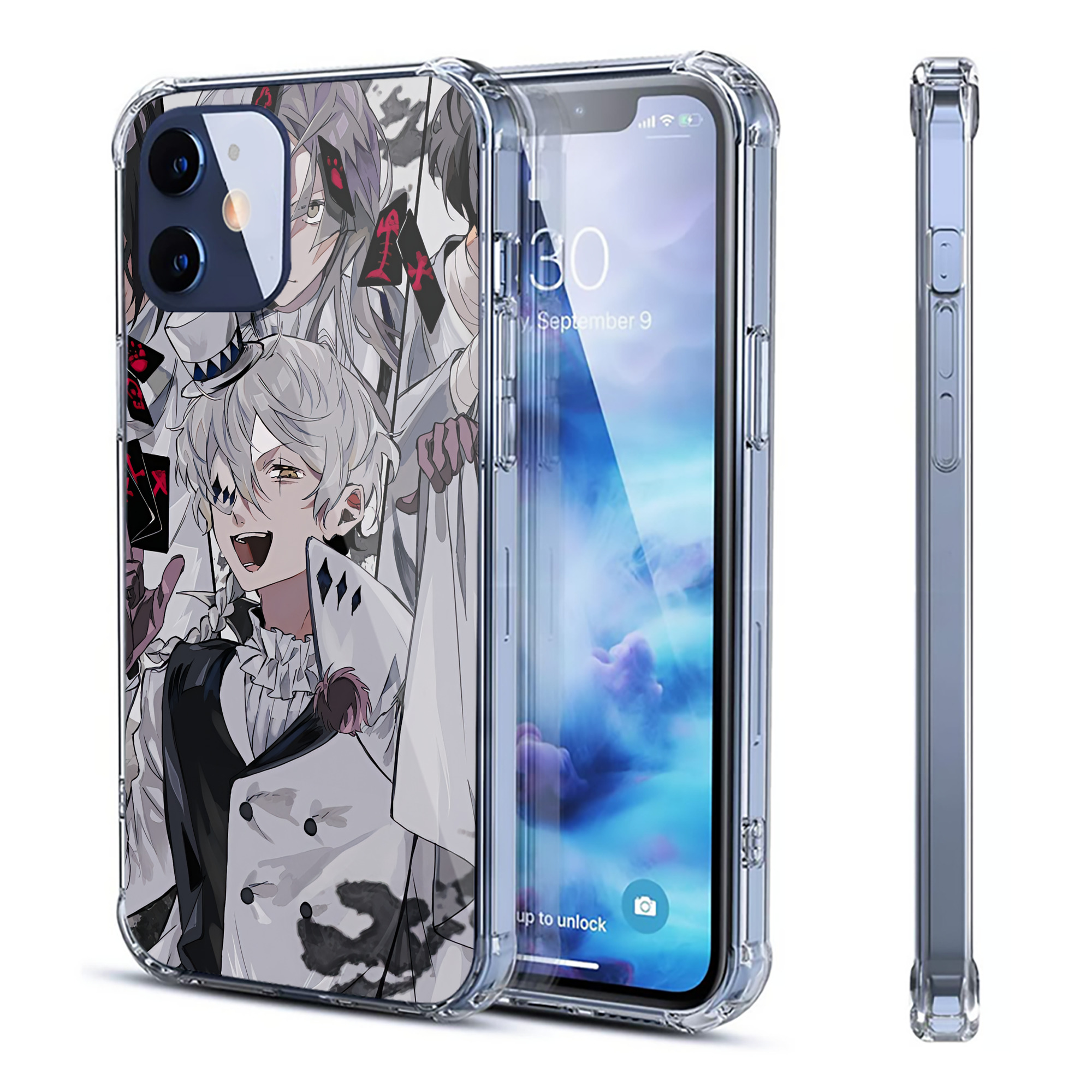 （画像用） 文豪ストレイドッグス Bungo Stray Dogs 【iPhone 12シリーズ対応】透明スマホケース（クリアソフトケース）